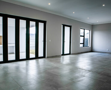 Spacious open-plan interiors